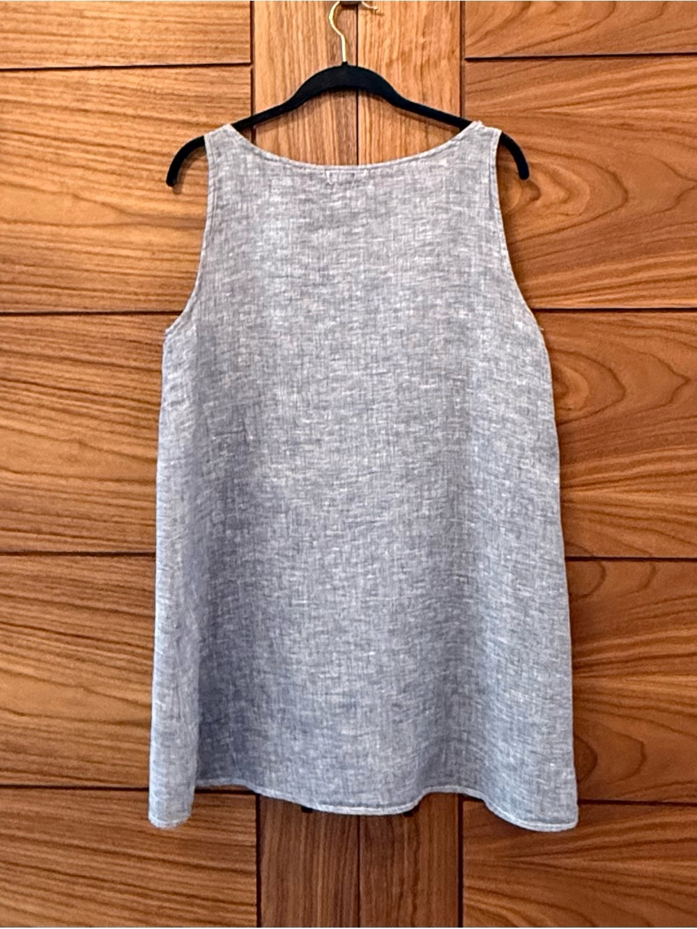 CP Shades LIKE NEW Blue Mini Swing Dress/Tunic 100% Linen - Sz  M - Picture 3 of 5